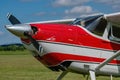 Cessna 180 Skywagon detail of the front of the aircraft