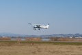 Cessna 152 small airplane in Wangen-Lachen in Switzerland Royalty Free Stock Photo