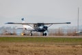 Cessna 152 small airplane in Wangen-Lachen in Switzerland Royalty Free Stock Photo