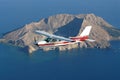 Cessna182 over White Island