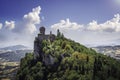 Cesta tower of medieval fortress in San Marino