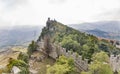 Cesta tower, one of three fortress in San Marino. Royalty Free Stock Photo