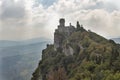Cesta tower, one of three fortress in San Marino. Royalty Free Stock Photo
