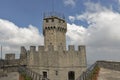 Cesta tower, one of three fortress in San Marino. Royalty Free Stock Photo