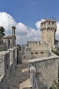 Cesta tower, one of three fortress in San Marino. Royalty Free Stock Photo