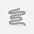 Cestoda Tapeworm vector concept line icon or symbol