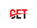 CET Letter Initial Logo Design Vector Illustration
