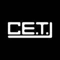 CET letter logo creative design with vector graphic, CE Royalty Free Stock Photo