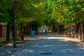Cetinje, Montenegro, July 8, 2023: Dvorski trg square in Cetinje