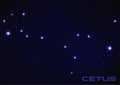 Cetus constellation Royalty Free Stock Photo