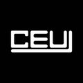 CEU letter logo creative design with vector graphic, CEU Royalty Free Stock Photo