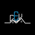 CEU Real State logo design, CEU simple and modern logo. Royalty Free Stock Photo