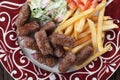 Cevapcici, bosnian minced meat kebab Royalty Free Stock Photo