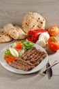 Cevapcici, a small skinless sausage cooked on the barbecue Royalty Free Stock Photo