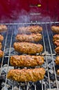 Cevapi on the BBQ Royalty Free Stock Photo