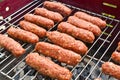 Cevapi on the BBQ Royalty Free Stock Photo
