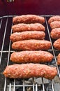 Cevapi on the BBQ Royalty Free Stock Photo