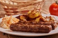 Cevapi, cevapcici, Balkan minced meat kebab Royalty Free Stock Photo