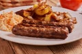 Cevapi, cevapcici, Balkan minced meat kebab Royalty Free Stock Photo