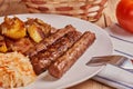 Cevapi, cevapcici, Balkan minced meat kebab Royalty Free Stock Photo