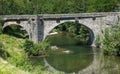 Cevennes: old bridge Royalty Free Stock Photo