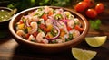 ceviche fresh mexican food citrusy