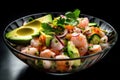 Ceviche from Peru food photography - made with Generative AI tools