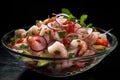 Ceviche from Peru food photography - made with Generative AI tools