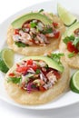 Tostadas de ceviche, mexican food