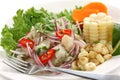 Ceviche, seafood dish, peruvian cuisine Royalty Free Stock Photo