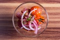 Ceviche tuna Royalty Free Stock Photo