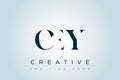 CEY abstract letter logo Royalty Free Stock Photo