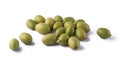 Ceylon olives or wild olives isolated on white