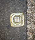 CEzanne inscription on the asphalt of Aix-en-Provence