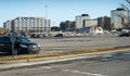 Carrefour Laval empty parking lot because of COVID-19