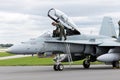 CF-18 RCAF Pilot Arriving for Airshow London