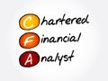 CFA Ã¢â¬â Chartered Financial Analyst acronym