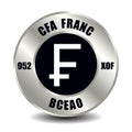 CFA franc BCEAO XOF Royalty Free Stock Photo