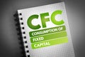 CFC - Consumption of fixed capital acronym