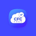 CFC free vector icon with cloud