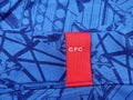 Cfc logo in red. Chelsea.