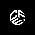 CFE letter logo design on white background. CFE creative initials letter logo concept. CFE letter design Royalty Free Stock Photo