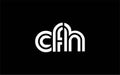 CFH Creative Unique Modern Letter Logo Design Royalty Free Stock Photo