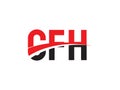 CFH Letter Initial Logo Design Vector Illustration Royalty Free Stock Photo
