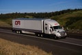 CFI Transportation / White Kenworth Royalty Free Stock Photo