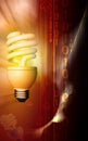 CFL lamp Royalty Free Stock Photo