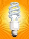 CFL Light Bulb Royalty Free Stock Photo