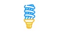 cfl light bulb color icon animation