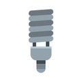 CFL light icon, flat style