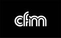 CFM Creative Unique Modern Letter Logo Design Royalty Free Stock Photo
